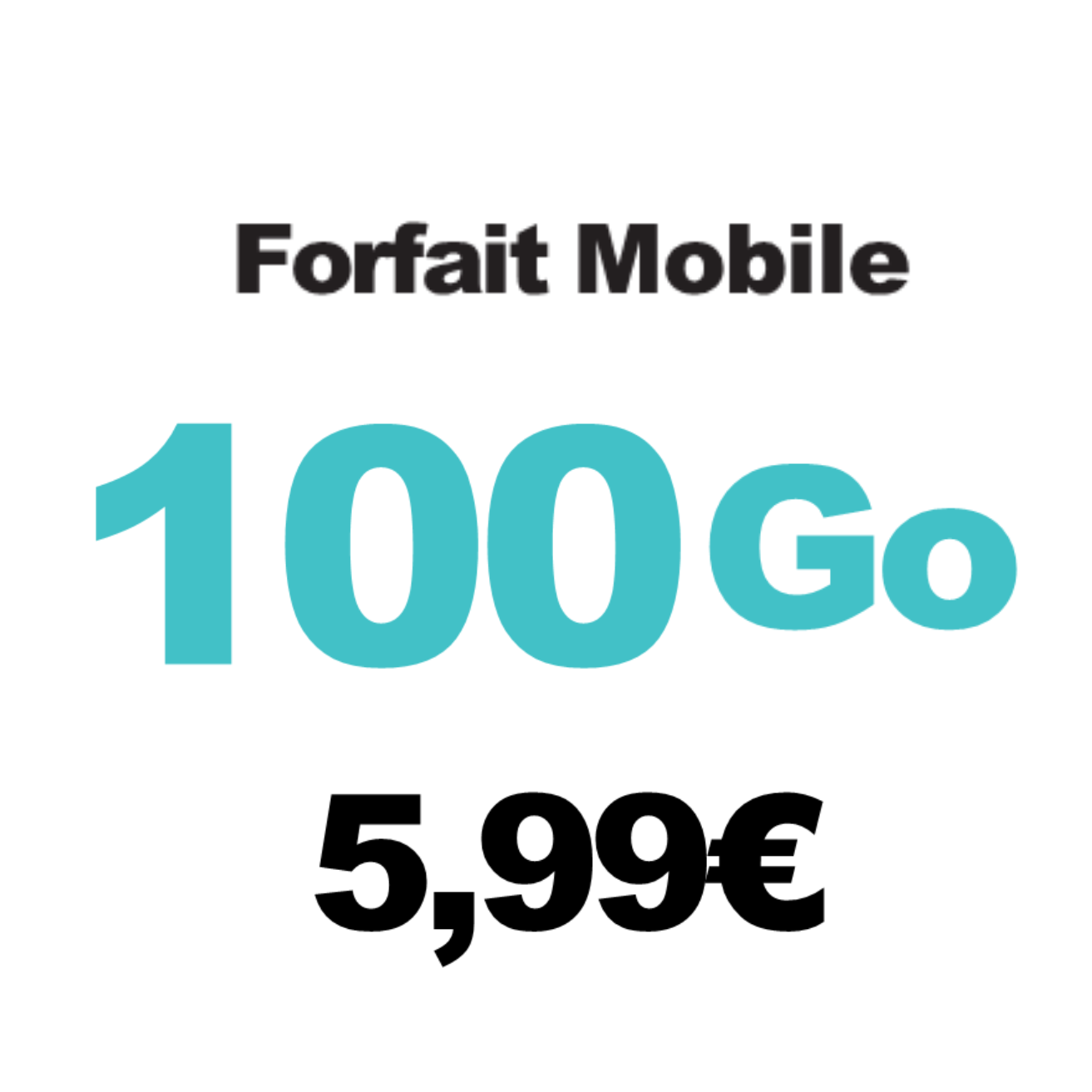 Forfait Mobile 100 Go