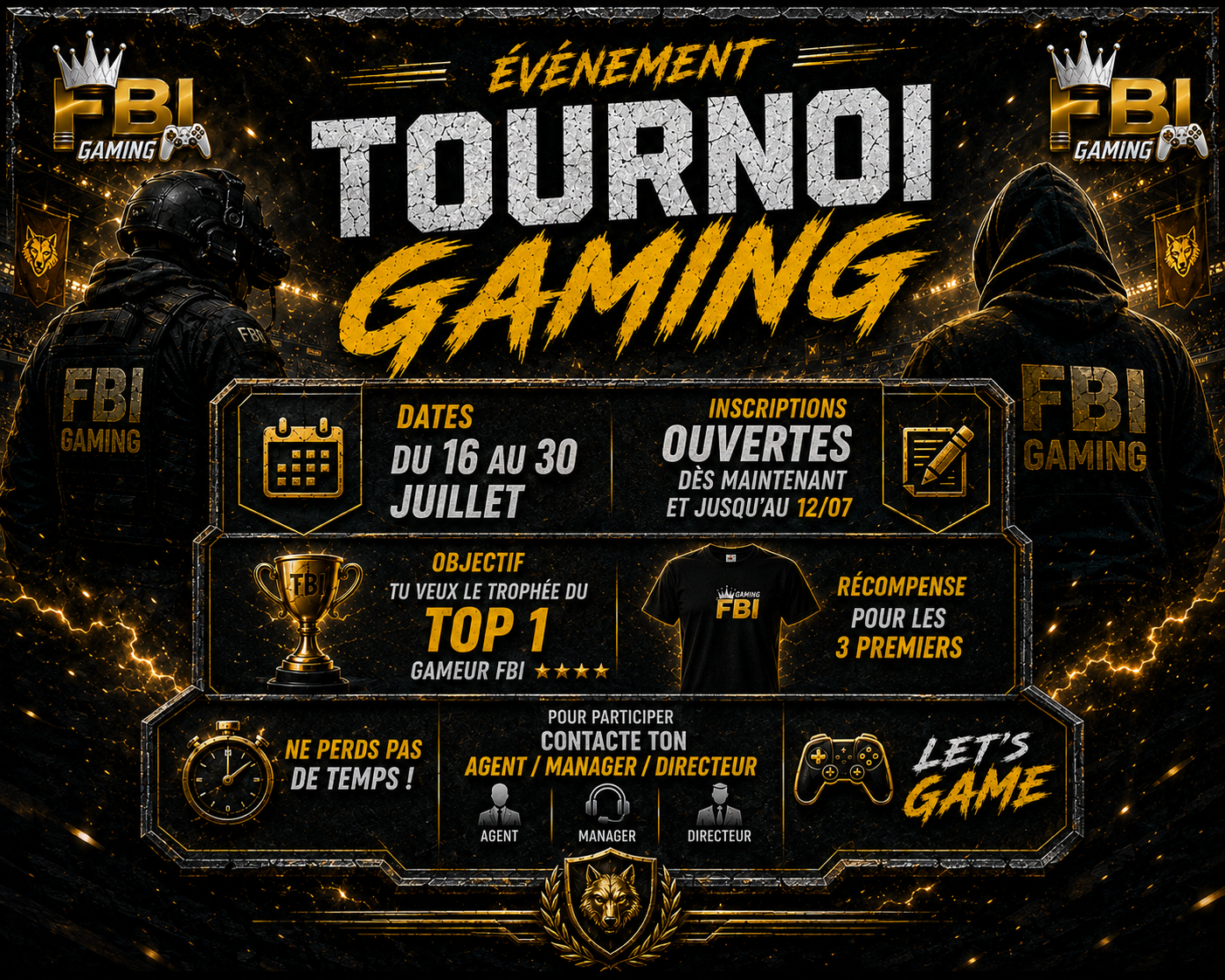 Tournoi FBI GAMING